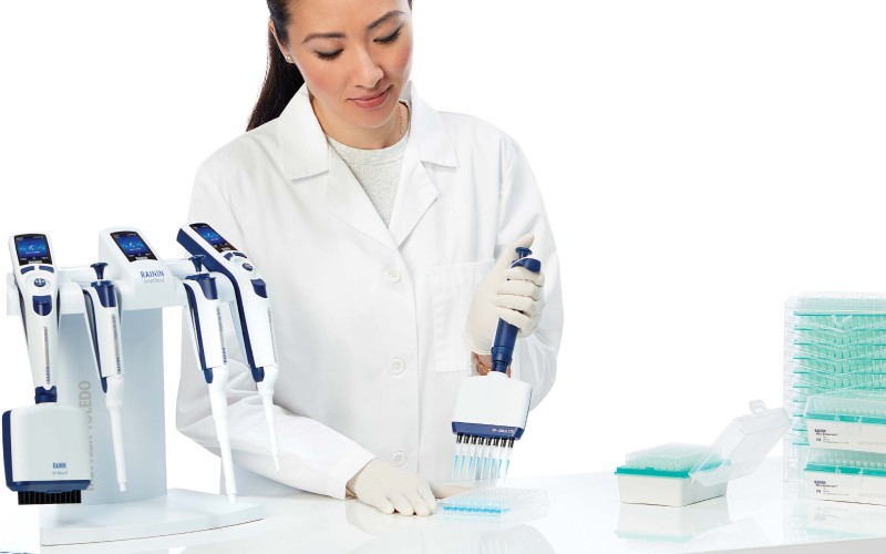 working with a pipette